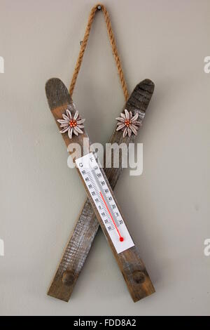 ski thermometer Stock Photo
