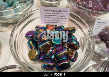 Stones Rainbow Hematite with Goethite Stock Photo
