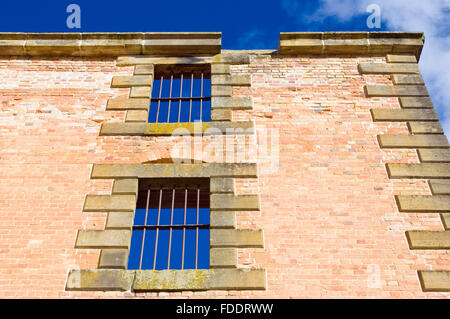 Ruins of main prison building at Port Arthur penal colony in Tasmania Stock Photo