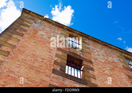 Ruins of main prison building at Port Arthur penal colony in Tasmania Stock Photo