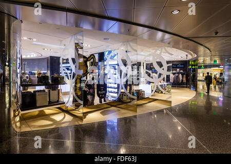 Duty Free Shopping, Hamad International Airport, Doha, Qatar Stock Photo