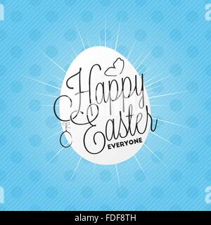 Happy easter everyone lettering for your design Stock Vector