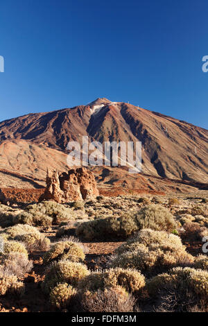 Pico del Teide, Caldera de las Canadas, Teide National Park, UNESO World Heritage Site, Tenerife, Canary Islands, Spain Stock Photo