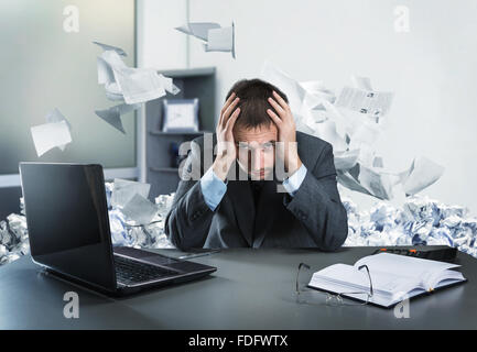 Frustrated businessman Stock Photo