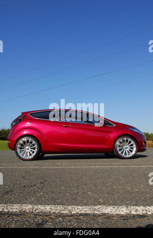 2007 Ford Verve concept car which became the Mk6 sixth generation Ford Fiesta Stock Photo