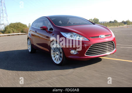 2007 Ford Verve concept car which became the Mk6 sixth generation Ford Fiesta Stock Photo