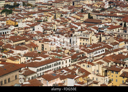 View of Florence rooftops, Tuscany, Italy Stock Photo