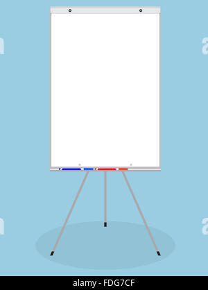 Banner vector white board. Blank empty board, business billboard, poster advertising, whiteboard display. Vector art abstract un Stock Photo