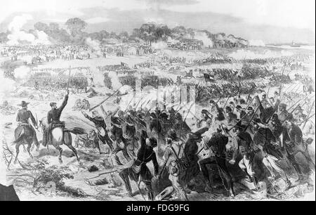 JULY 1, 1862 BATTLE MALVERN HILL SEVEN DAYS BATTLES THE PENINSULAR ...