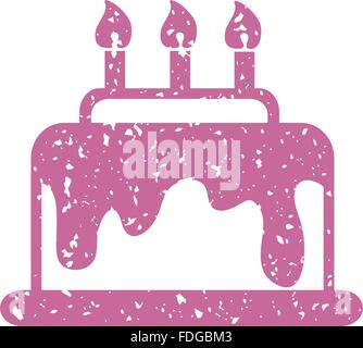 Vector picture with birthday cake Stock Vector Image & Art - Alamy