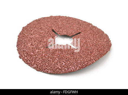 Sanding disk isolated on white Stock Photo