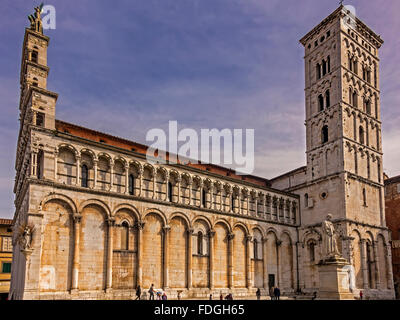 San Michele Church Lucca Tuscany Italy Stock Photo