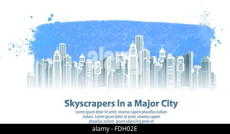 modern city vector logo design template. construction, building or architecture icon Stock Vector