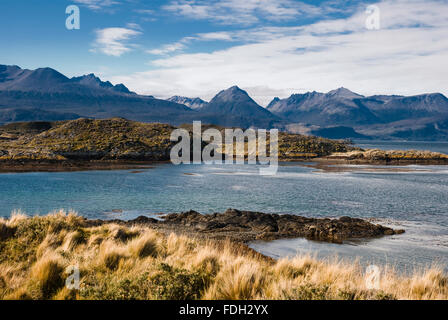 Bridges island in Beagle Channel, Ushuaia, Tierra del Fuego, Patagonia, Argentina, South America Stock Photo
