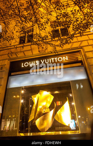 Louis Vuitton store in Parizska street Prague Old Town, Czech Republic