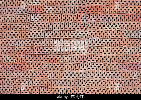 stack of brick wall as background or texture Stock Photo