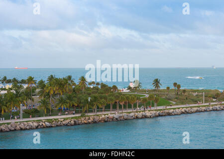 South Pointe Beach, Miami Stock Photo