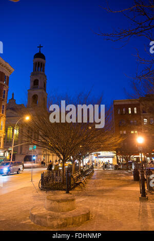 Father Demo Square In Greenwich Village District, New York Stock Photo