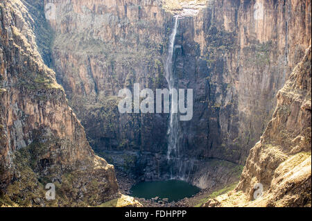 Maletsunyane Falls in Lesotho, Africa Stock Photo