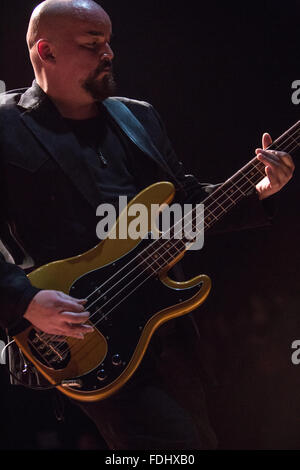 Alain Johannes playing guitar Stock Photo