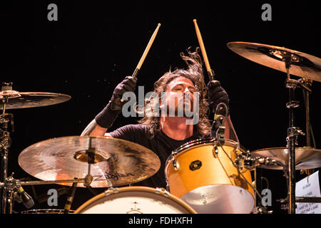 Dave Grohl on Drums Stock Photo