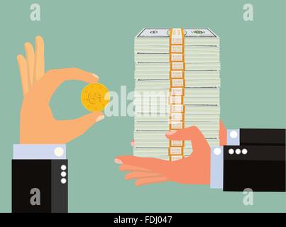 Return on Investment or ROI (Vector) Stock Vector