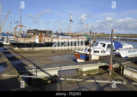 The Quayside at Maldon in Essex Stock Photo