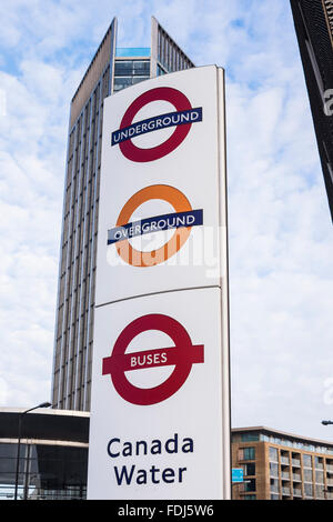 Canada Water station, London, England, U.K. Stock Photo