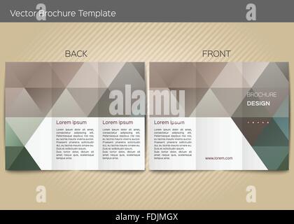 Vector template for leaflet Stock Vector