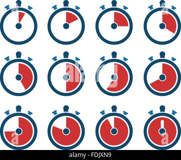 Timer icons Stock Vector