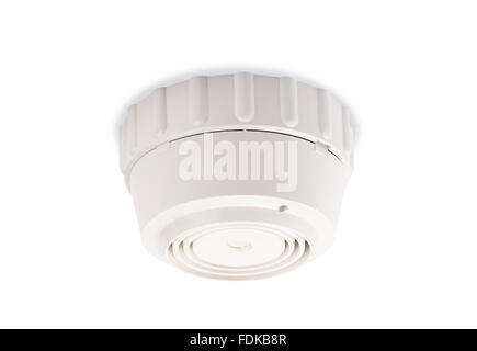 Smoke detector on a white background Stock Photo