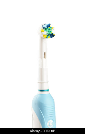 Electric toothbrush isolated on a white background Stock Photo