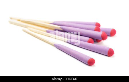 Stormproof matches isolated on white background Stock Photo