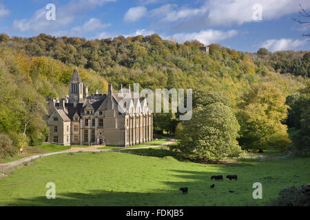 Woodchester Mansion (not National Trust), at Woodchester Park, Gloucestershire. Stock Photo