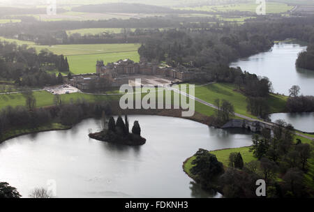 aerial view of Blenheim Palace in Oxfordshire, UK Stock Photo