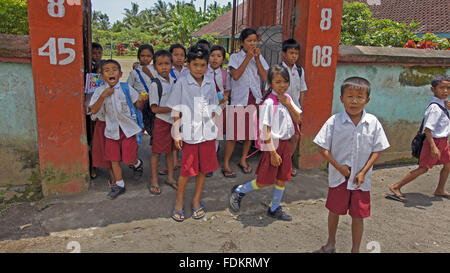 Children leaving for school Stock Photo - Alamy