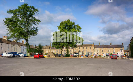 Masham market place in summer Stock Photo