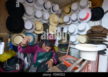 Cuzco, Peru - September 12, 2015: Unidentified people at the Cuzco market on September 12, 2015 in Cuzco, Peru. Stock Photo