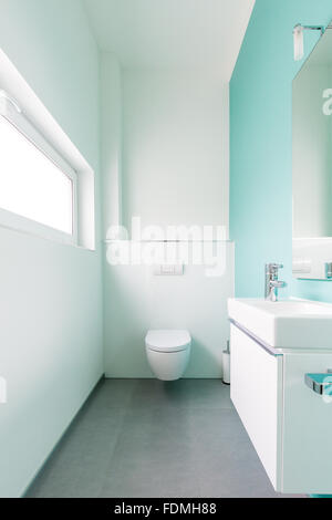 Modern guest toilet in a family home Stock Photo