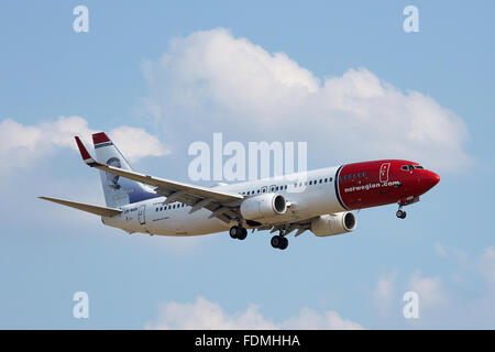 Schoenefeld, Germany, Norwegian-Boeing 737-800 Stock Photo