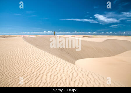Dunes Piácabucu - region of the Rio Sao Francisco encounter with the Atlantic Ocean Stock Photo