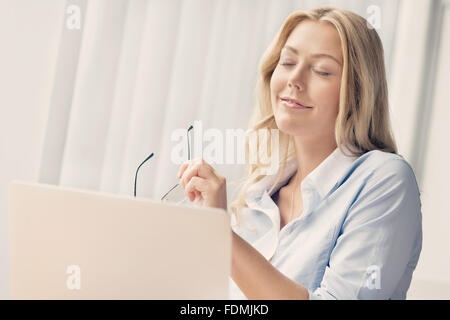 Having a break between tasks Stock Photo