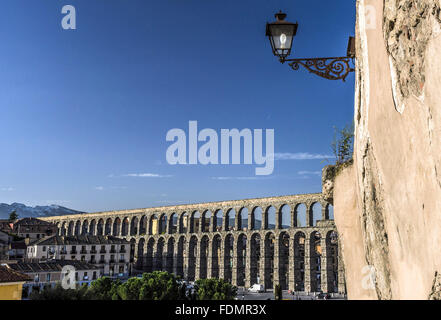 Aqueduct of Segovia - Segovia province - autonomous community of Castile and Leon Stock Photo
