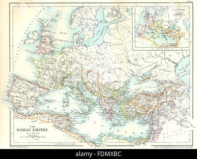 Map of the Roman Empire in AD 117 Stock Photo - Alamy