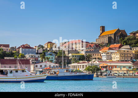 The Inner Harbour (Carenage) St  Georges Grenada West Indies Stock Photo