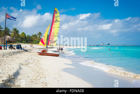 stunning beaches of varadero,cuba Stock Photo