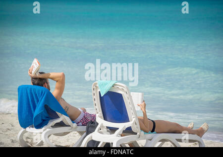 stunning beaches of varadero,cuba Stock Photo