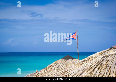 sunny beach in varadero,cuba Stock Photo