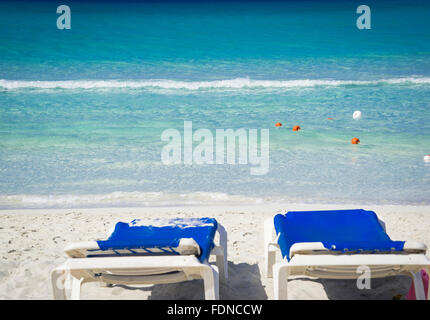 sunny beach in varadero,cuba Stock Photo