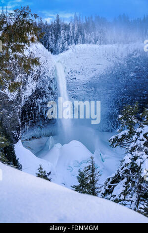 Helmcken Falls in winter, Wells gray Provincial Park British Columbia